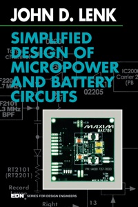 صورة الغلاف: Simplified Design of Micropower and Battery Circuits 9780750695107