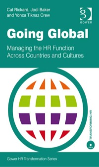 Imagen de portada: Going Global: Managing the HR Function Across Countries and Cultures 9780566088230