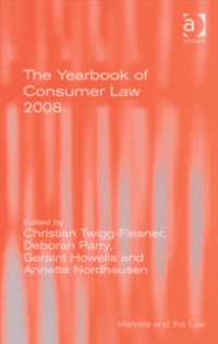 صورة الغلاف: The Yearbook of Consumer Law 2008 9780754671527