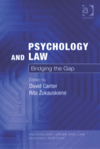 Imagen de portada: Psychology and Law: Bridging the Gap 9780754626565
