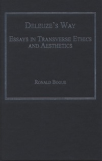 Omslagafbeelding: Deleuze's Way: Essays in Transverse Ethics and Aesthetics 9780754660323