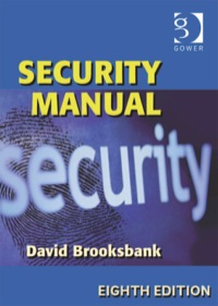 Imagen de portada: Security Manual 8th edition 9780566087837