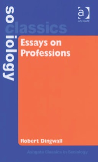 صورة الغلاف: Essays on Professions 9780754646143