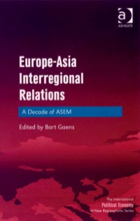 Imagen de portada: Europe-Asia Interregional Relations: A Decade of ASEM 9780754671428