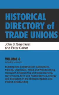 Imagen de portada: Historical Directory of Trade Unions 9780754666837