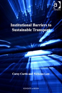 Omslagafbeelding: Institutional Barriers to Sustainable Transport 9780754676928