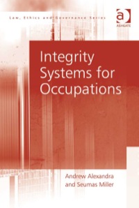 Cover image: Integrity Systems for Occupations 9780754677499