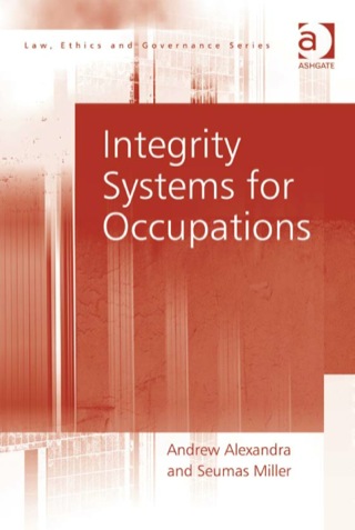 Cover image: Integrity Systems for Occupations 9780754677499