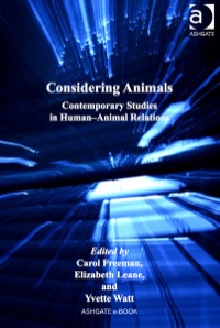Imagen de portada: Considering Animals: Contemporary Studies in Human–Animal Relations 9781409400134