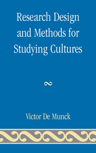 Cover image: Research Design and Methods for Studying Cultures 9780759111448