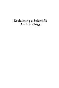 Cover image: Reclaiming a Scientific Anthropology 2nd edition 9780759111097