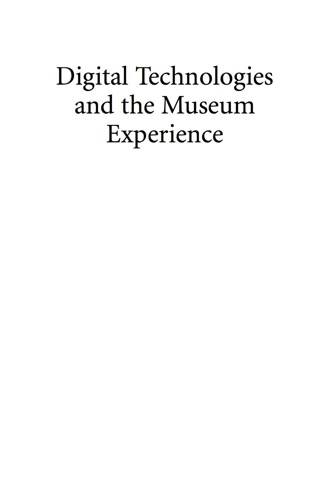 Imagen de portada: Digital Technologies and the Museum Experience 9780759111196