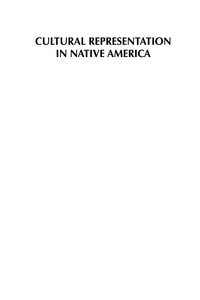 Imagen de portada: Cultural Representation in Native America 9780759109841
