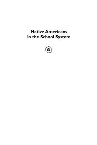 Imagen de portada: Native Americans in the School System 9780759106086