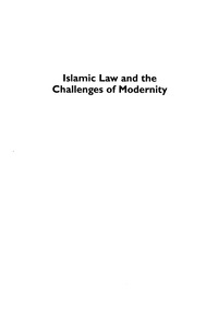 صورة الغلاف: Islamic Law and the Challenges of Modernity 9780759106703