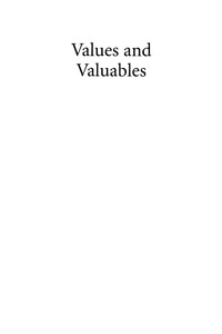 Immagine di copertina: Values and Valuables 9780759105447