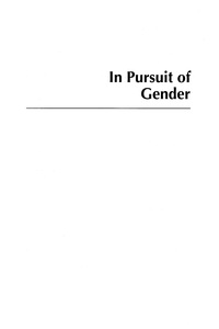 Cover image: In Pursuit of Gender 9780759100879