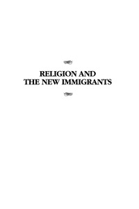 Imagen de portada: Religion and the New Immigrants 9780742503892