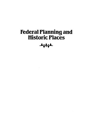 Cover image: Federal Planning and Historic Places 9780742502581