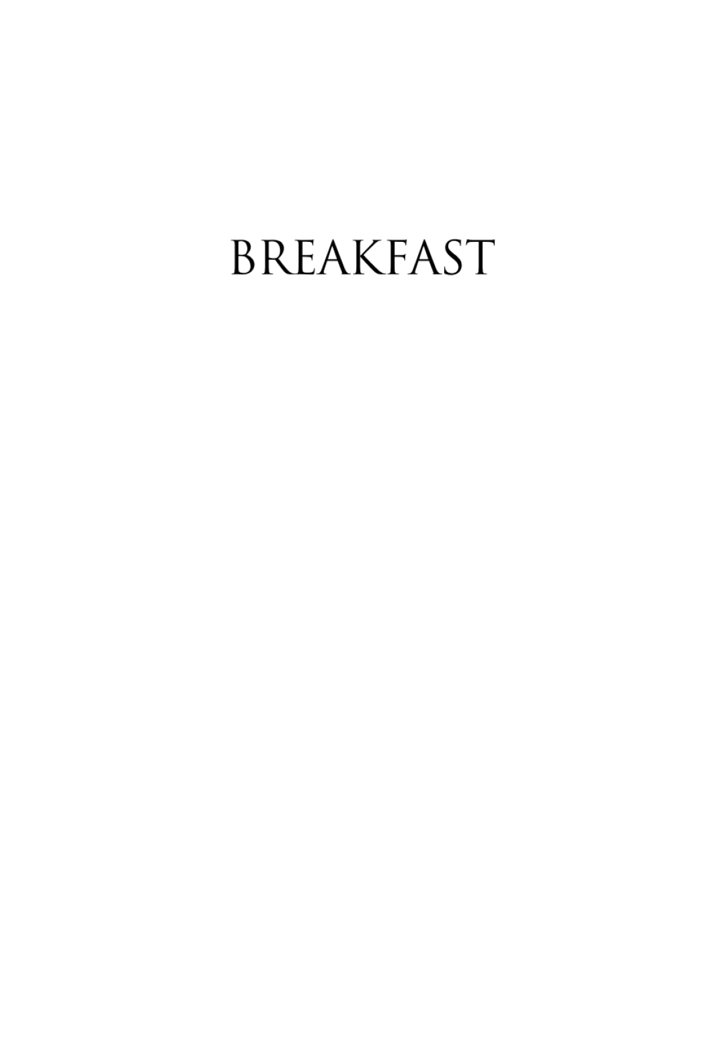 Breakfast A History