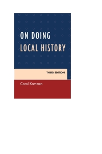 Cover image: On Doing Local History 3rd edition 9780759123694