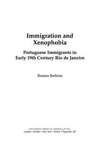 Cover image: Immigration and Xenophobia 9780761841470