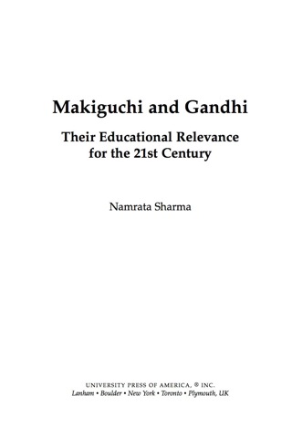 Cover image: Makiguchi and Gandhi 9780761840688
