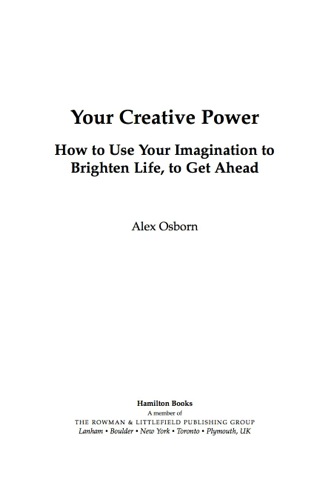 Cover image: Your Creative Power 9780761842897