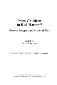 Imagen de portada: From Children to Red Hatters 9780761842910
