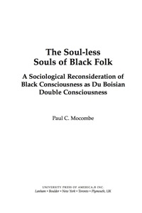 Omslagafbeelding: The Soul-less Souls of Black Folk 9780761842958