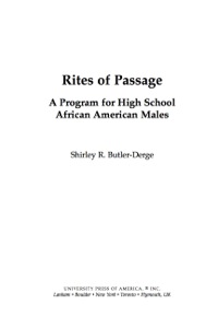 Cover image: Rites of Passage 9780761843207