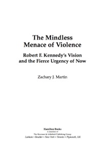 Omslagafbeelding: The Mindless Menace of Violence 9780761844495