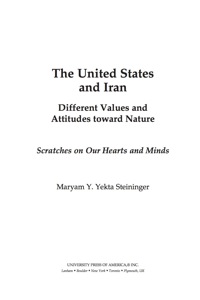 Imagen de portada: United States and Iran 9780761846154