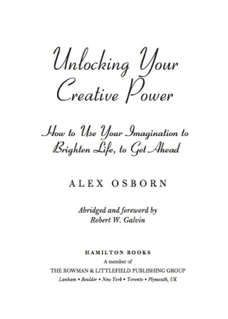 Immagine di copertina: Unlocking Your Creative Power 9780761847007
