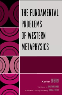 صورة الغلاف: The Fundamental Problems of Western Metaphysics 9780761848776