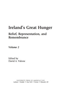 Cover image: Ireland's Great Hunger 9780761848998