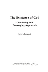 Cover image: The Existence of God 9780761849056
