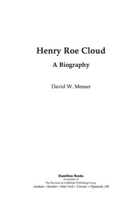 Cover image: Henry Roe Cloud 9780761849179