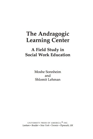 Cover image: Andragogic Learning Center 9780761849476