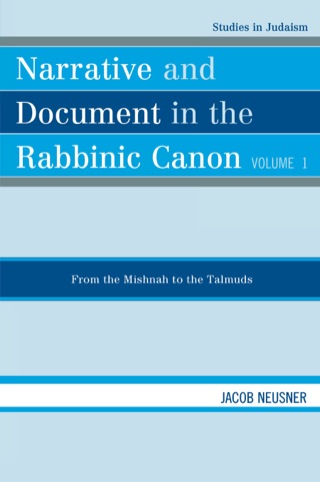 Cover image: Narrative and Document in the Rabbinic Canon 9780761849513
