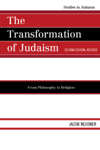 Immagine di copertina: The Transformation of Judaism 9780761854395