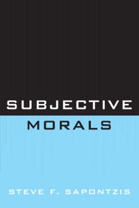 Cover image: Subjective Morals 9780761856856