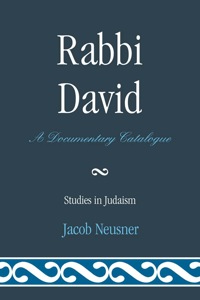Cover image: Rabbi David 9780761858478