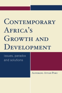 Omslagafbeelding: Contemporary Africa's Growth and Development 9780761860327