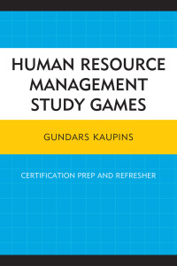 صورة الغلاف: Human Resource Management Study Games 9780761863786