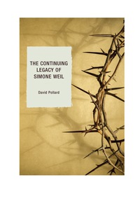 Cover image: The Continuing Legacy of Simone Weil 9780761865742