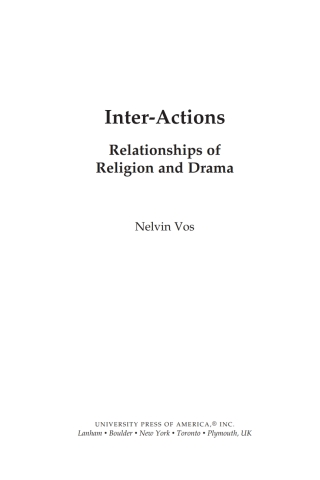 Cover image: Inter-Actions 1st edition 9780761844693