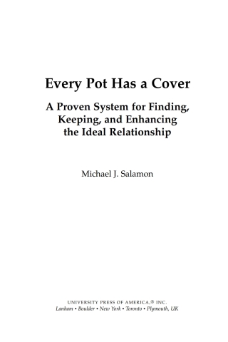 Cover image: Every Pot Has a Cover 1st edition 9780761841135