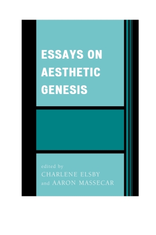 Cover image: Essays on Aesthetic Genesis 1st edition 9780761867692