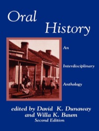 Cover image: Oral History 2nd edition 9780761991885